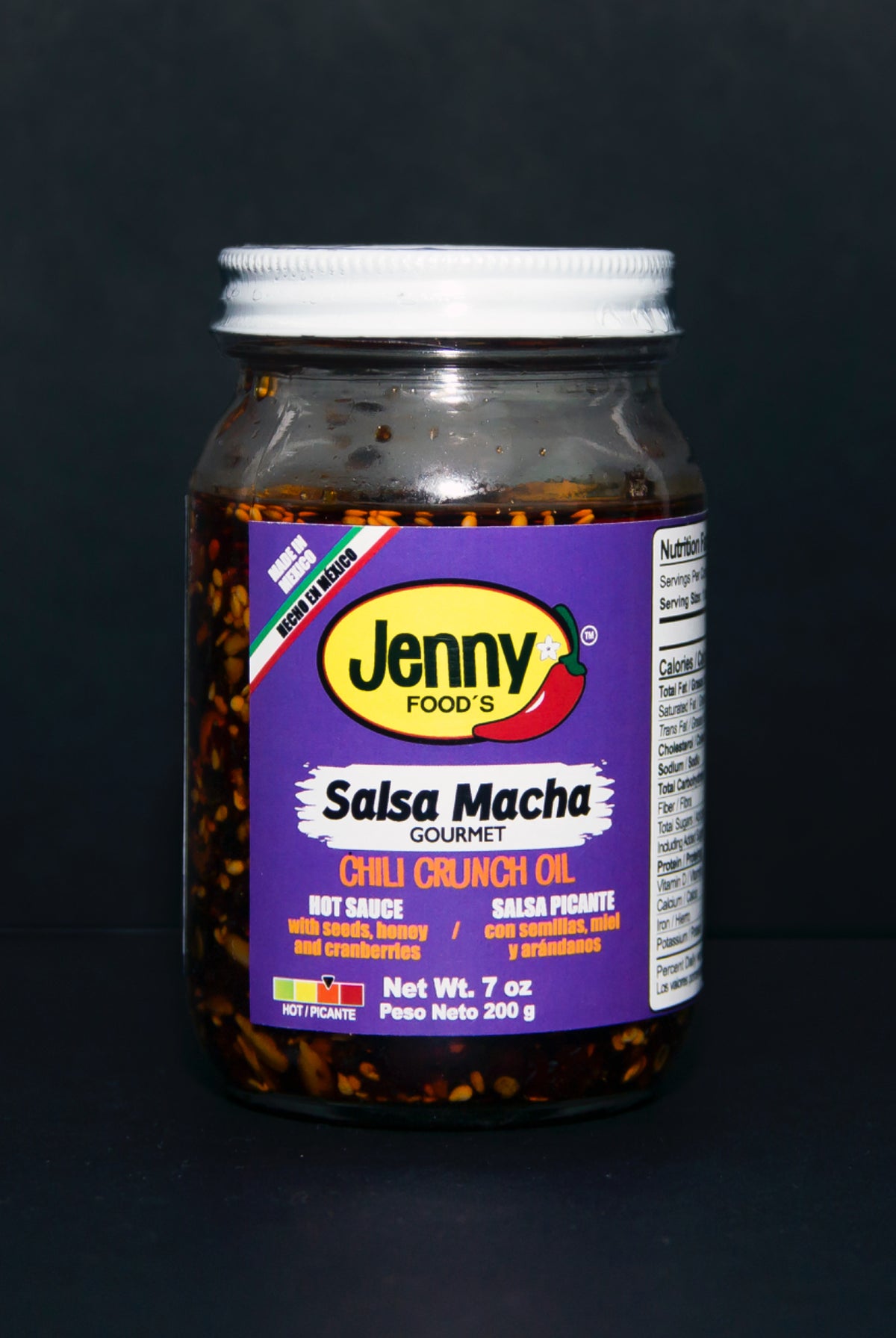 Salsa Macha Hot with Cranberries